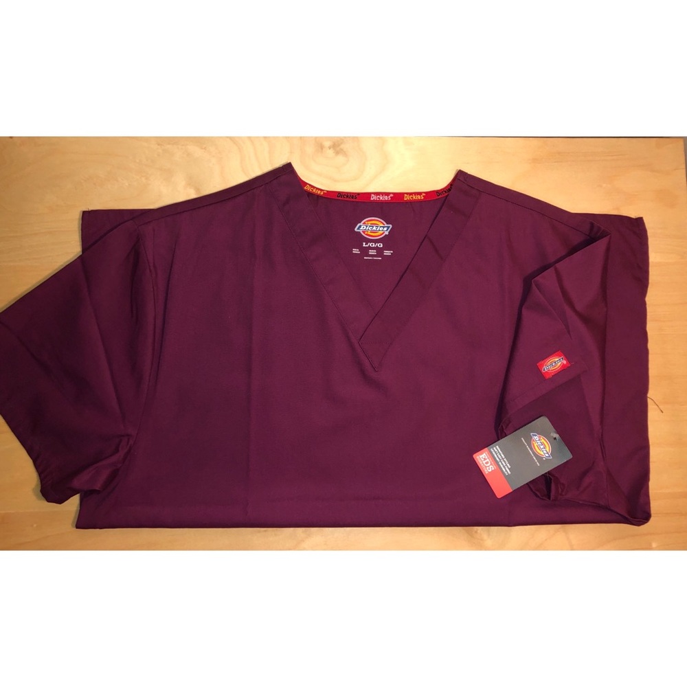 Burgundy Scrub Top